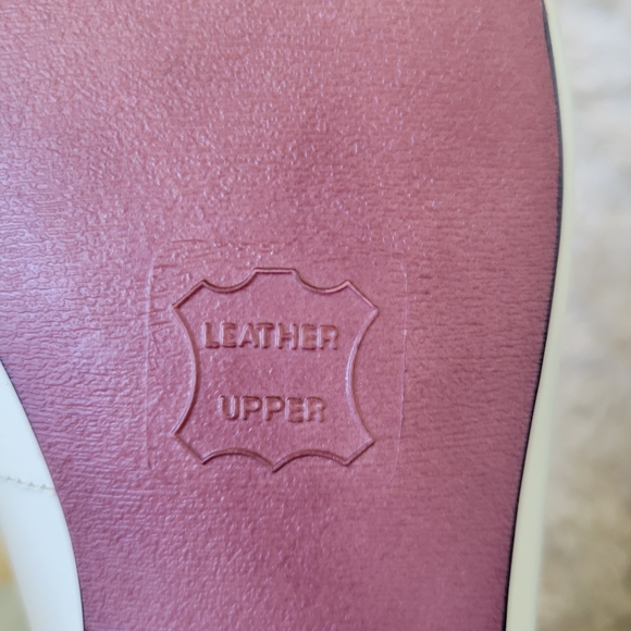 Vintage 90's Sandra Miller White Leather Loafers - Picture 3 of 7